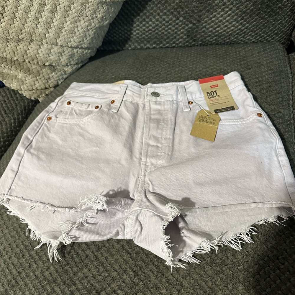 Women’s Levi’s 501 shorts size 28 - Light Purple
